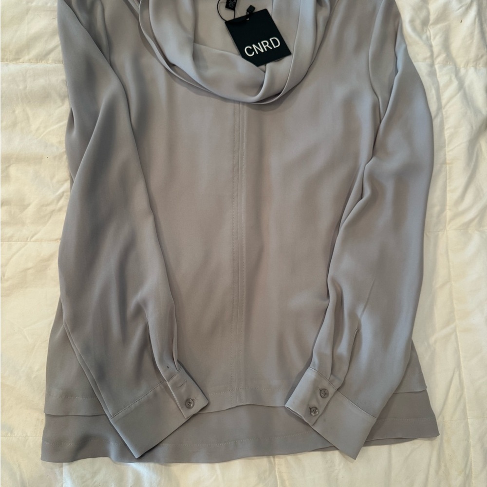 Women's Elegant Gray Blouse